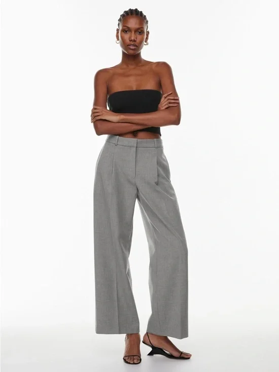 Aritzia Babaton Sculpt Knit Cropped Tube Top Black Medium - Picture 2 of 10